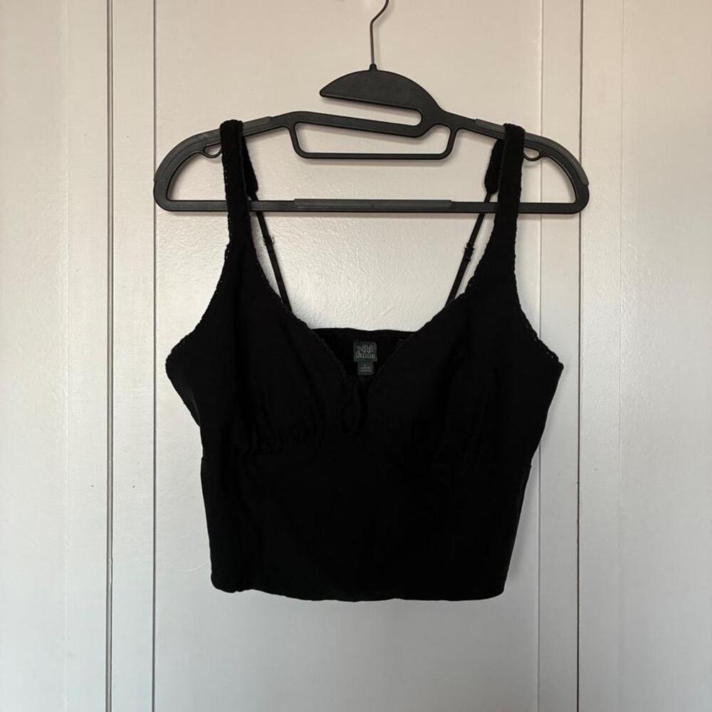 Wild fable black crop top